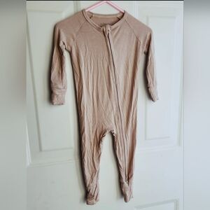 Blues Boutique 9-12m Bamboo Zippered Sleeper Romper